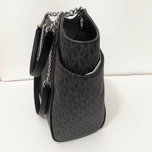 🆕☑️NEW☑️MK chain shoulder tote bag/shoulder bag🆕black - Picture 5 of 9